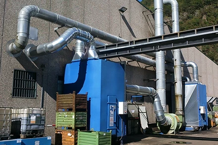 Impianto di aspirazione azienda metalmeccanica