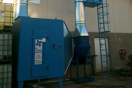Impianto di aspirazione azienda metalmeccanica