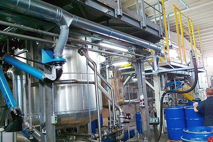 Impianto di aspirazione industria chimico farmaceutica