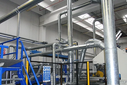 Aspirazione e filtrazione per l'industria della gomma e della plastica