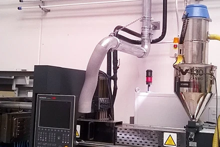 Aspirazione e filtrazione per l'industria della gomma e della plastica