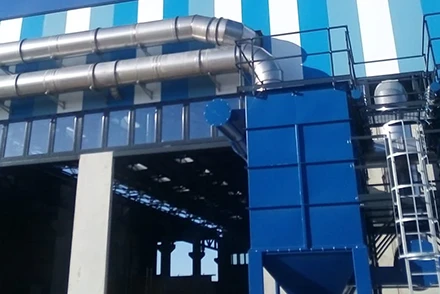 Impianto di aspirazione azienda trattamento rifiuti