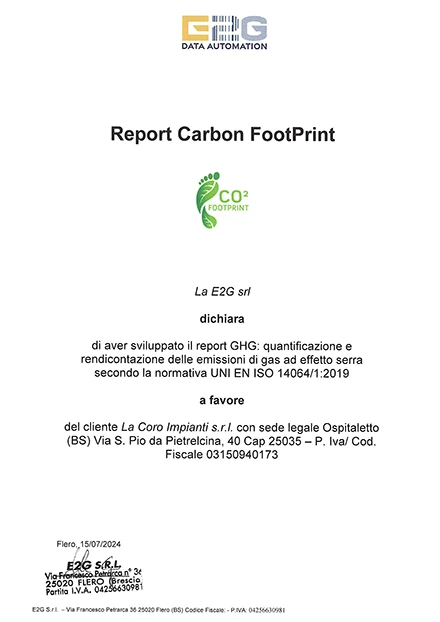 Certificazione ISO 14064/1:2019
